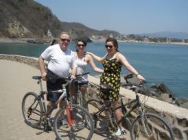 Biking in Melaque, Mexico
