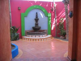 Mexican Tiles and Fountain